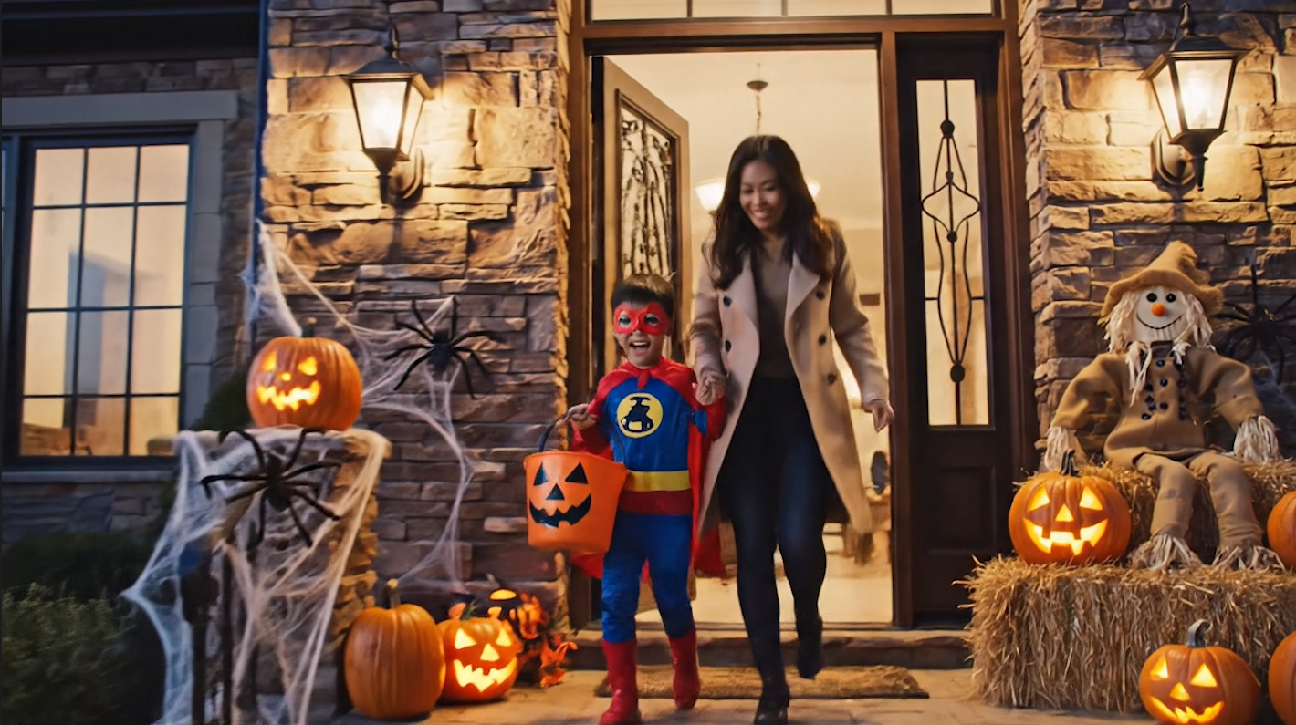  Halloween Surprise_Outdoor Post Ghost Lantern-Video