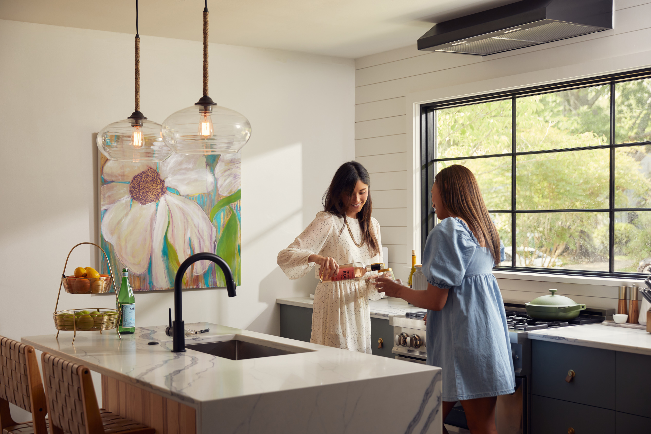 Naturals Kitchen Mid-Pendants-Friends Celebrating Video